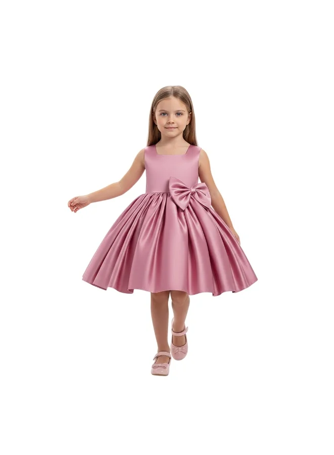 D'Daniela Satin Bow Dress